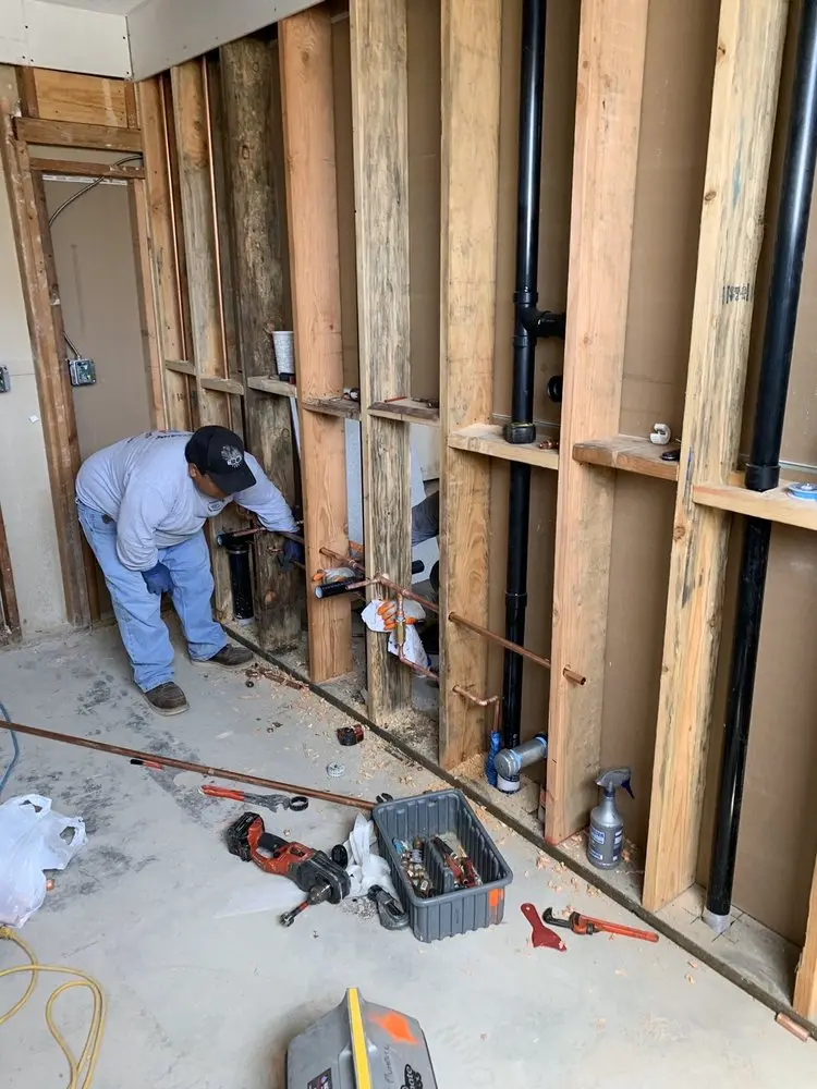 Commercial rough-in plumbing for Gas Line Repair in Linden Estates